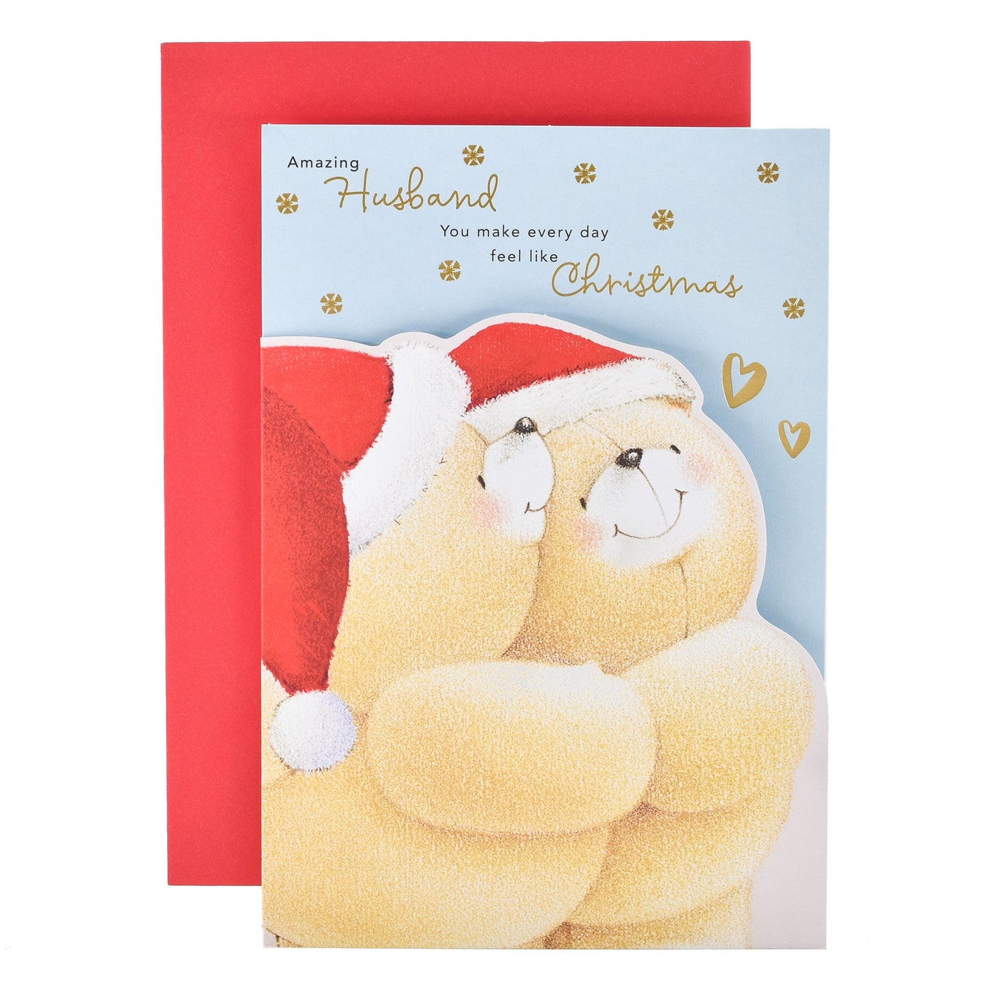Hallmark Christmas Card For Husband - Forever Friends Bears