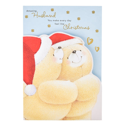 Hallmark Christmas Card For Husband - Forever Friends Bears