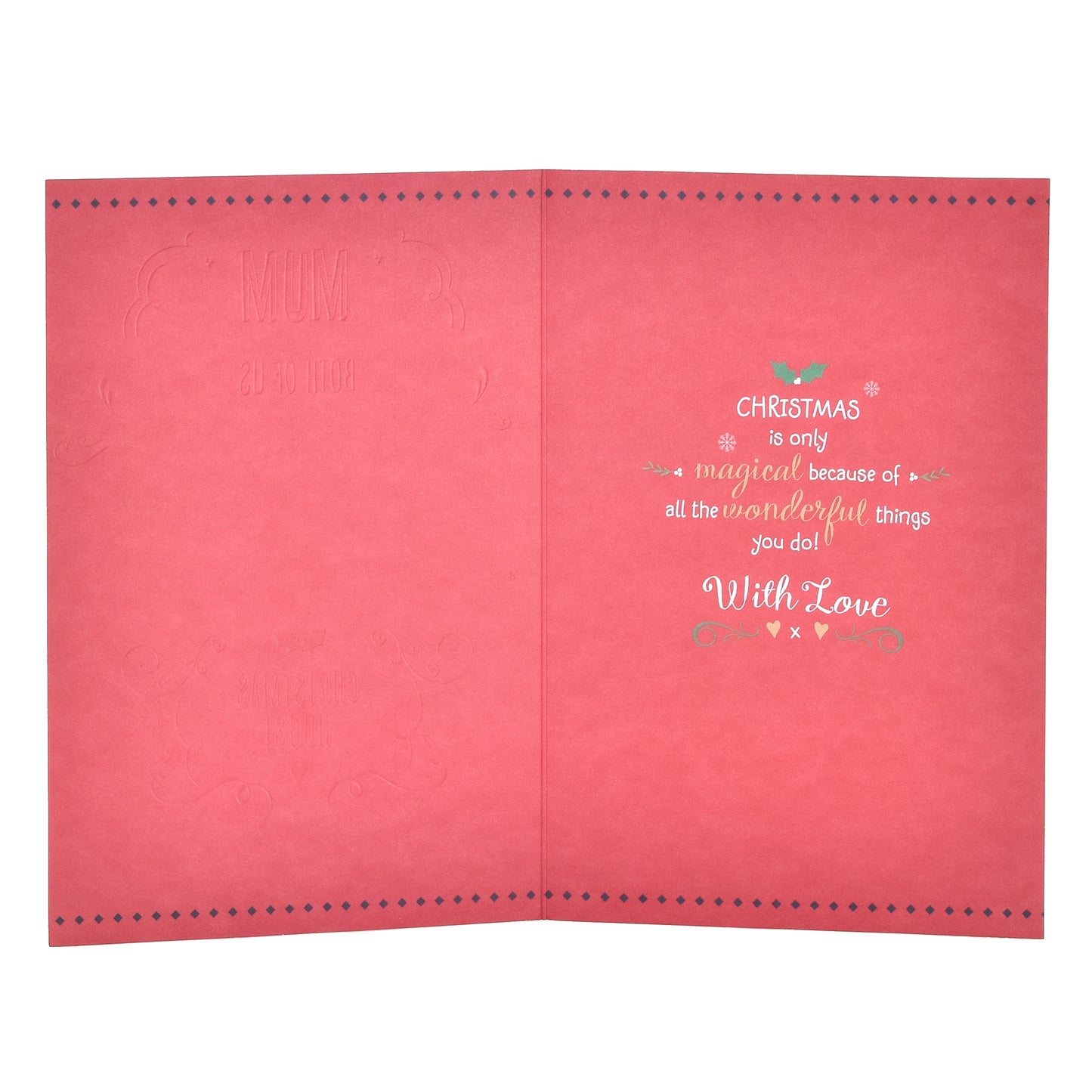Hallmark Christmas Card For Mum - From Both Of Us