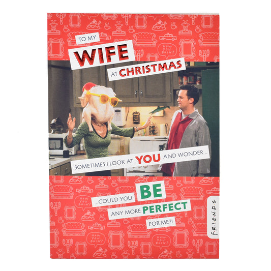 Hallmark Christmas Card For Wife - Friends Monica and Chandler