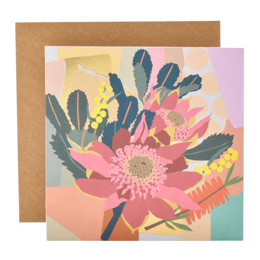 Hallmark Christmas Card  - Floral Natives by Leah Bartholomew