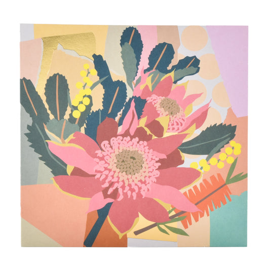 Hallmark Christmas Card  - Floral Natives by Leah Bartholomew