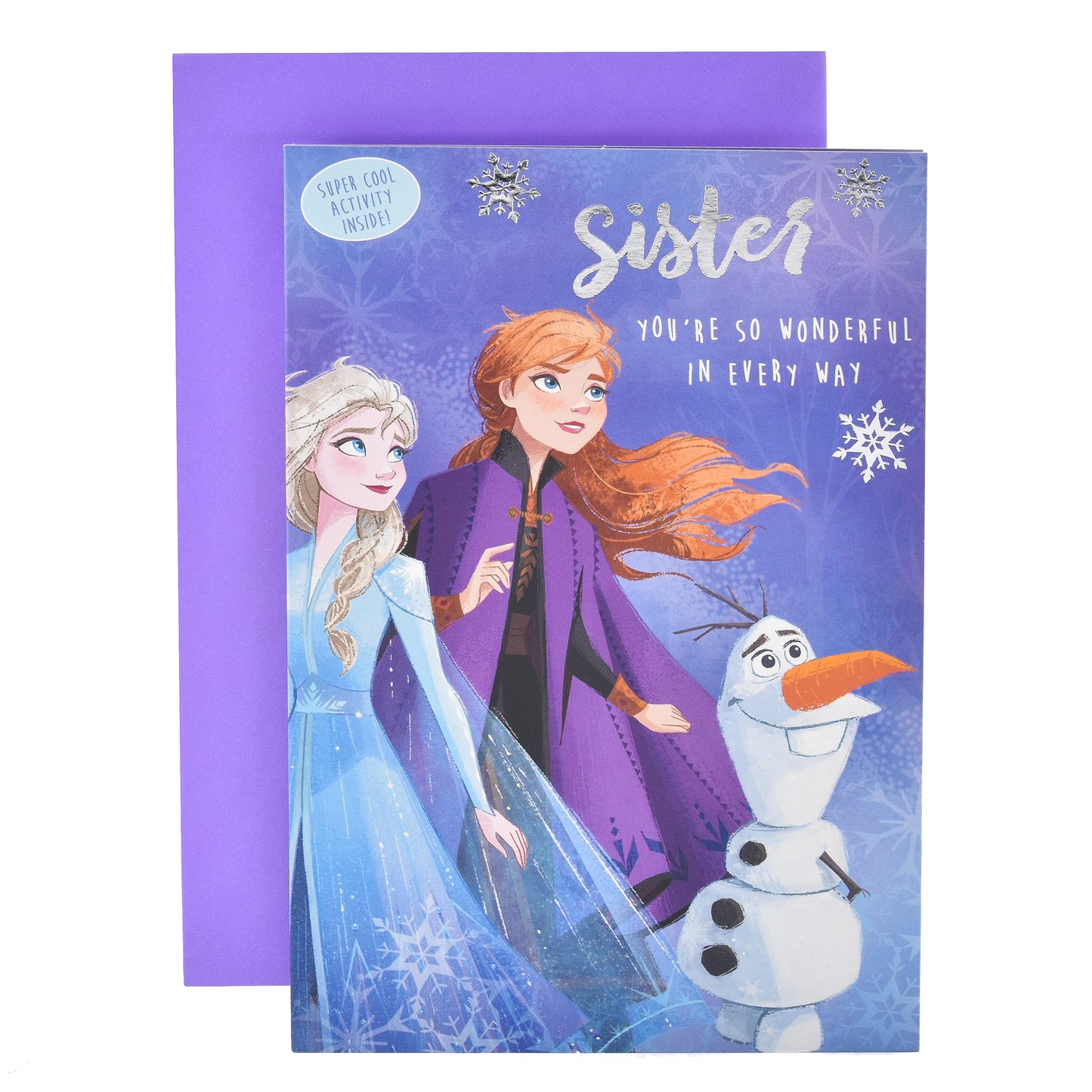 Hallmark Christmas Card For Sister - Disney Frozen Activity