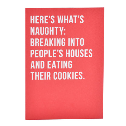 Hallmark Christmas Card  - Naughty List