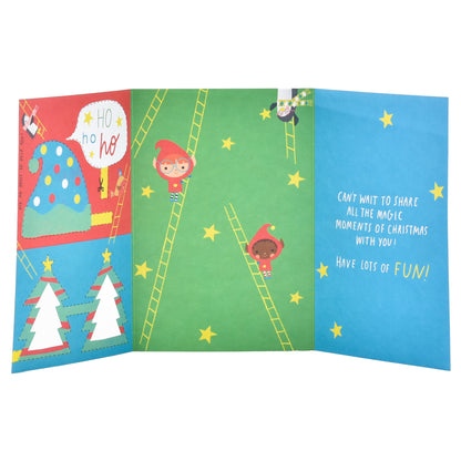 Hallmark Christmas Card For Grandson  - Festive Photo Props