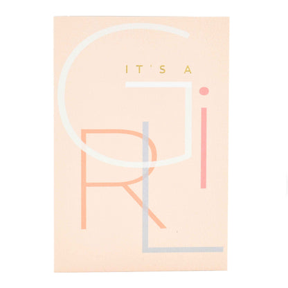 Signature Studio New Baby Card - It's A Girl!