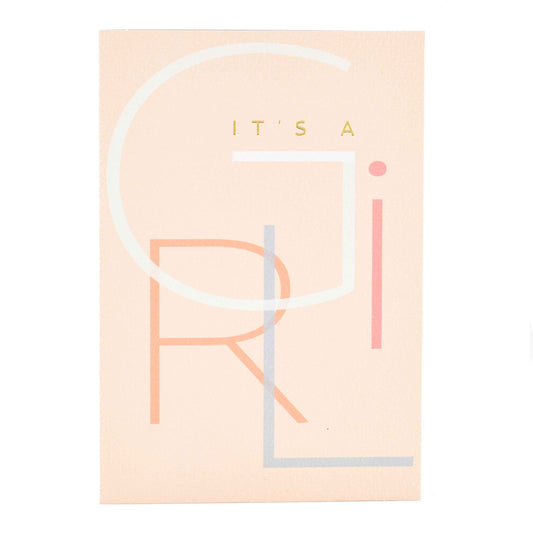 Signature Studio New Baby Card - It's A Girl!