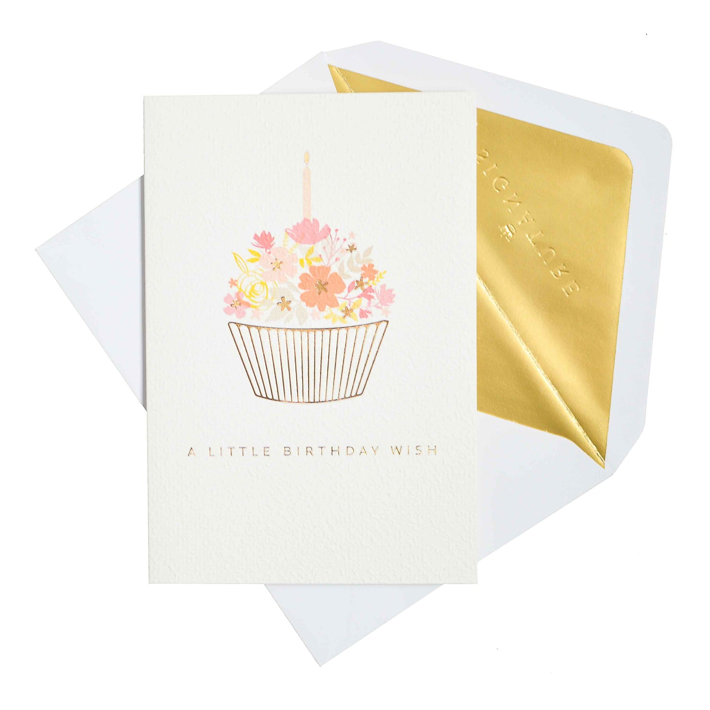 Signature Studio Birthday Card - Floral Cupcake