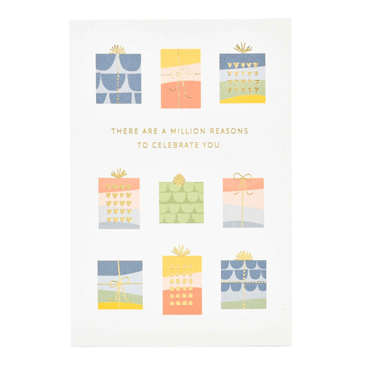 Signature Studio Birthday Card - A Million Reasons