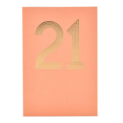 Signature Studio 21st Birthday Card - Here's To You!