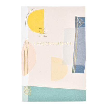 Signature Studio Congratulations Card - Contemporary & Colourful