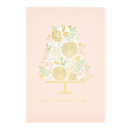 Signature Studio Wedding Card - Floral Cake