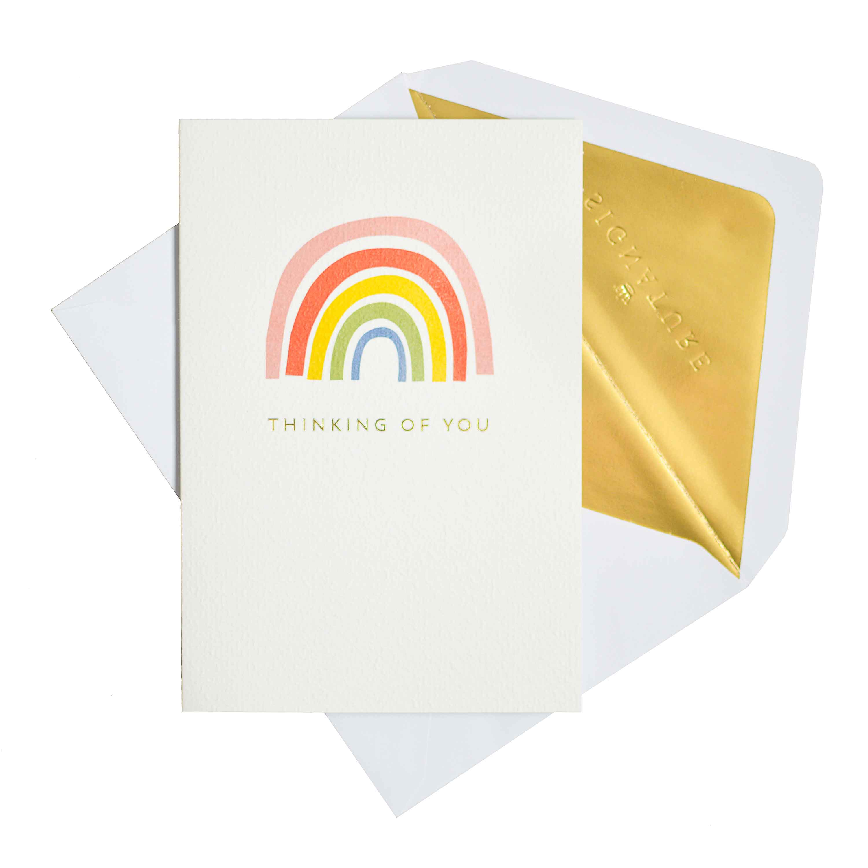 Biglietto Hallmark 'Thinking Of You' – Design Contemporaneo Con Dente Di Leone, Vuoto Dentro Per Messaggio Personale