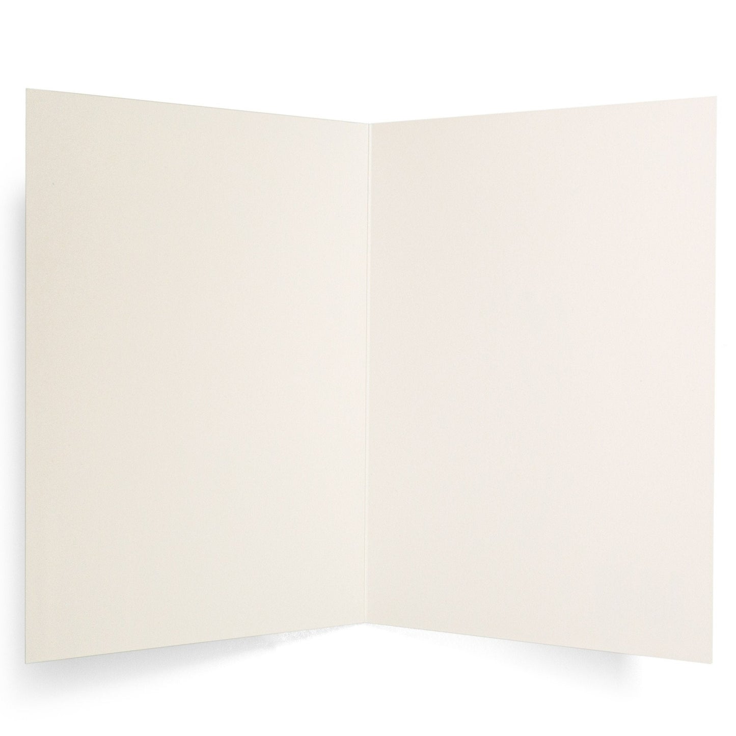 Colourful and Contemporary 70th Birthday Card, blank inside view, showing cream pages ready for personal messages.