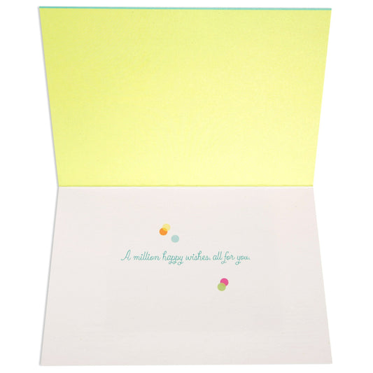 Cheerful Confetti Happy Birthday Card