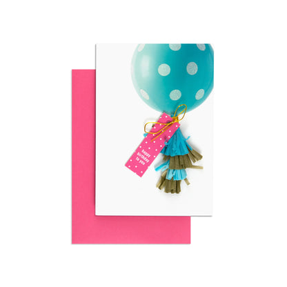 Tassel Balloon Cute Birthday Card
