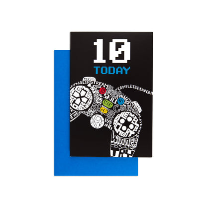 Video Game Controller Fun 10th Birthday Card