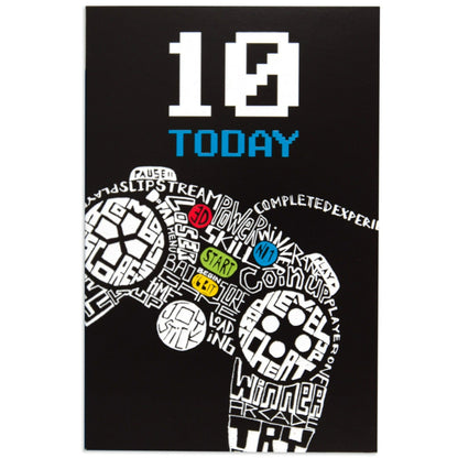 Video Game Controller Fun 10th Birthday Card