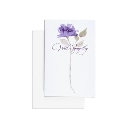 Elegant & Simple Floral Sympathy Card