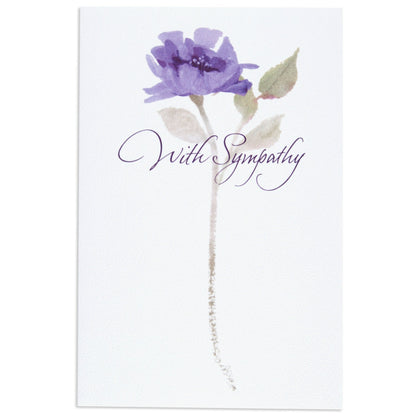 Elegant & Simple Floral Sympathy Card