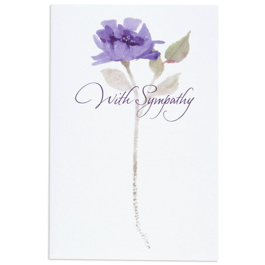 Elegant & Simple Floral Sympathy Card