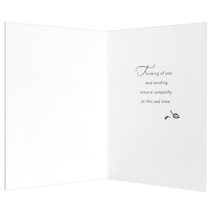 Elegant & Simple Floral Sympathy Card