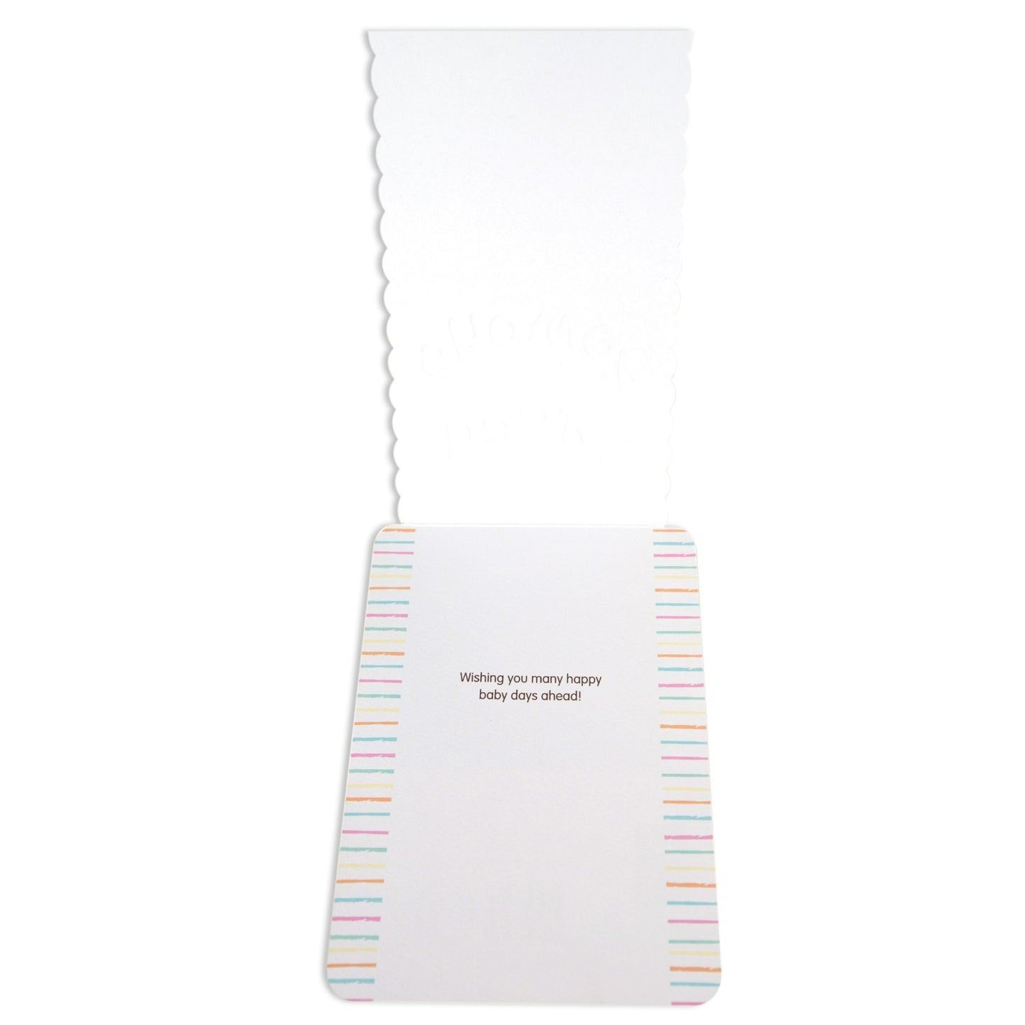 Beautiful & Colourful Flip Up Baby Shower Card
