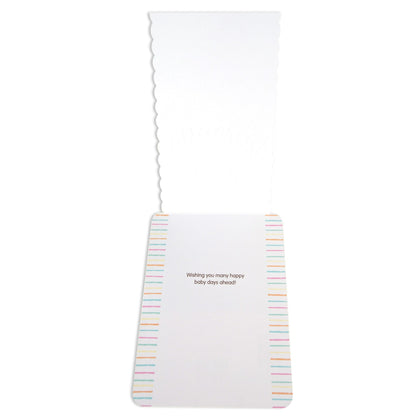 Beautiful & Colourful Flip Up Baby Shower Card