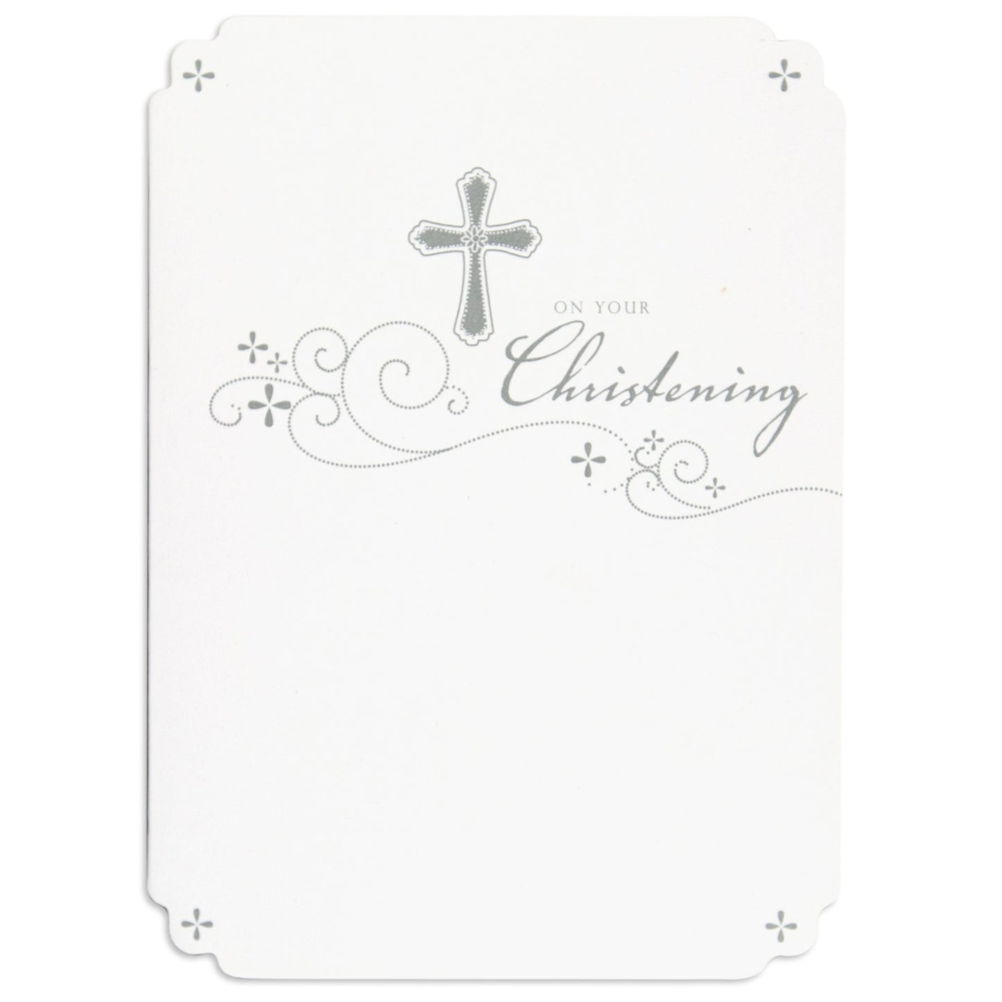 Lovely & Simplistic Blessings From Above Christening Card