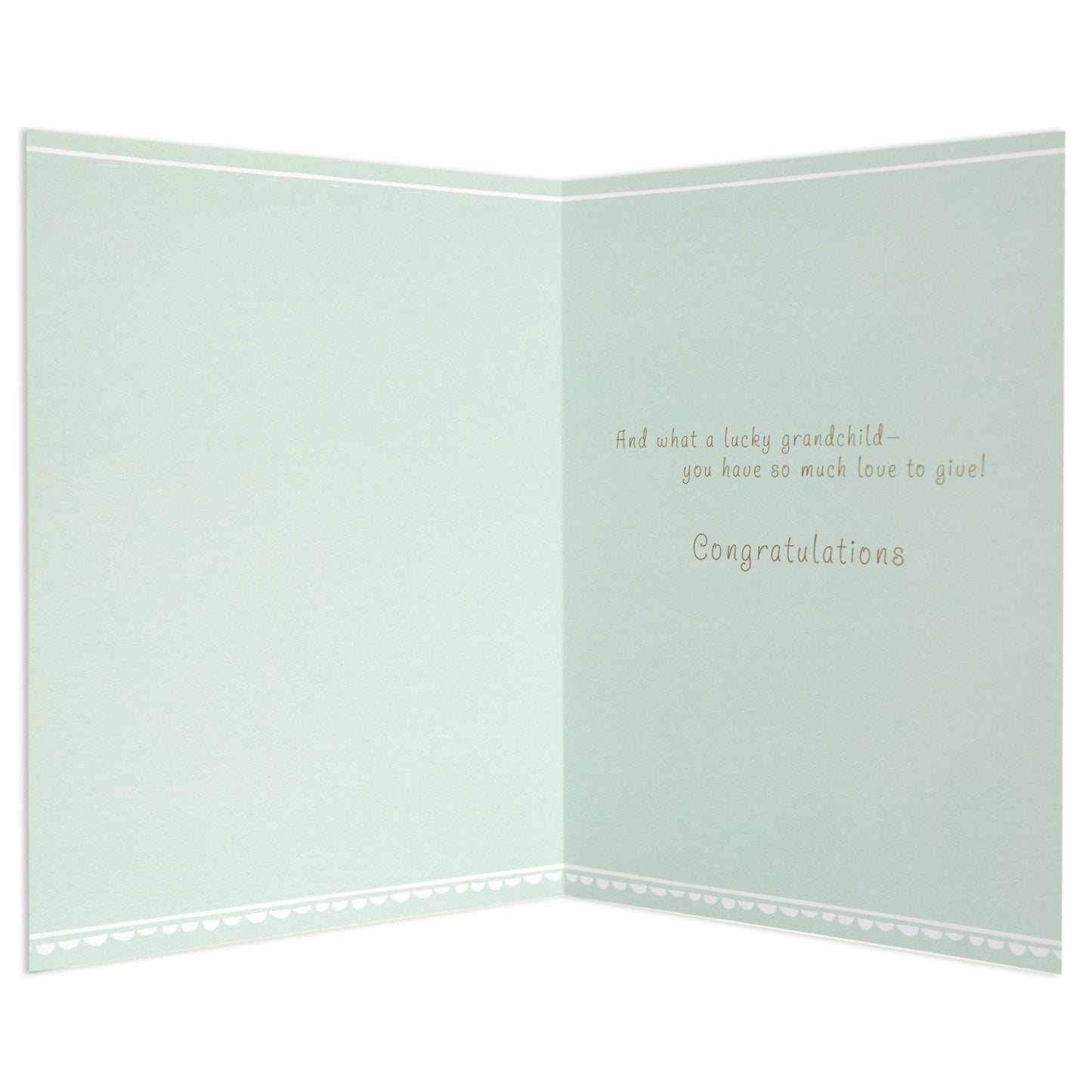 Sweet New Baby Grandchild Congratulations Card