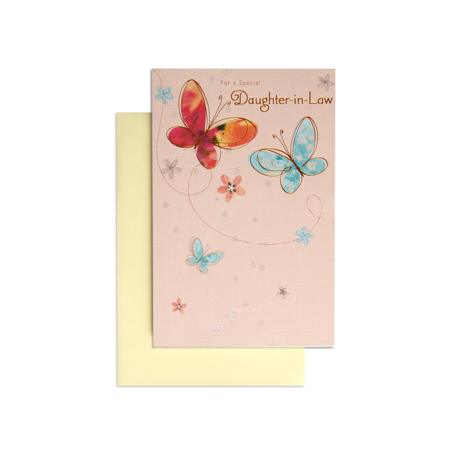 Colourful Butterflies Sweet Daughter-in-Law Birthday Card