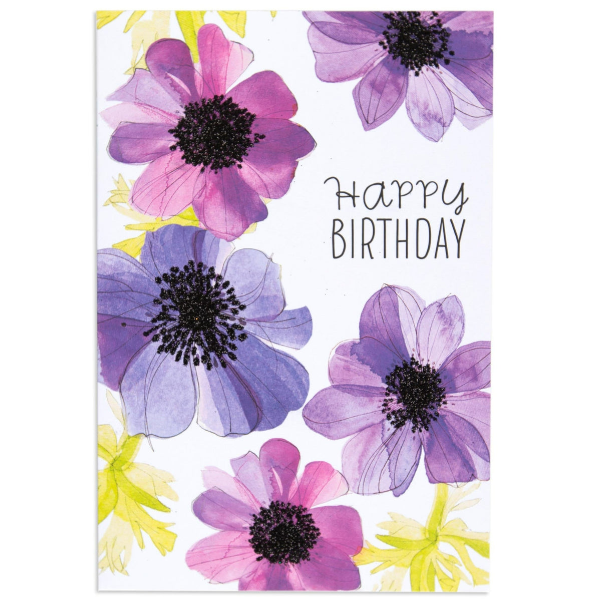 Purple Posies Floral Birthday Card – Hallmark Australia