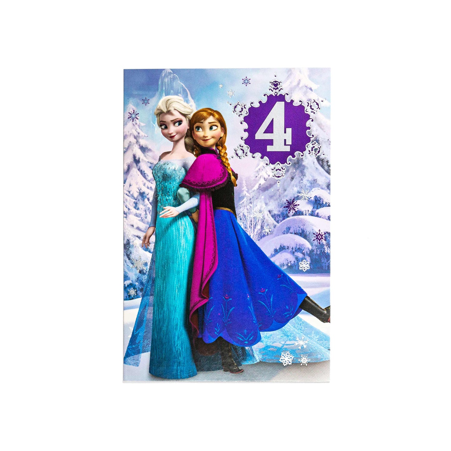 Disney Frozen Beautiful 4th Birthday Card