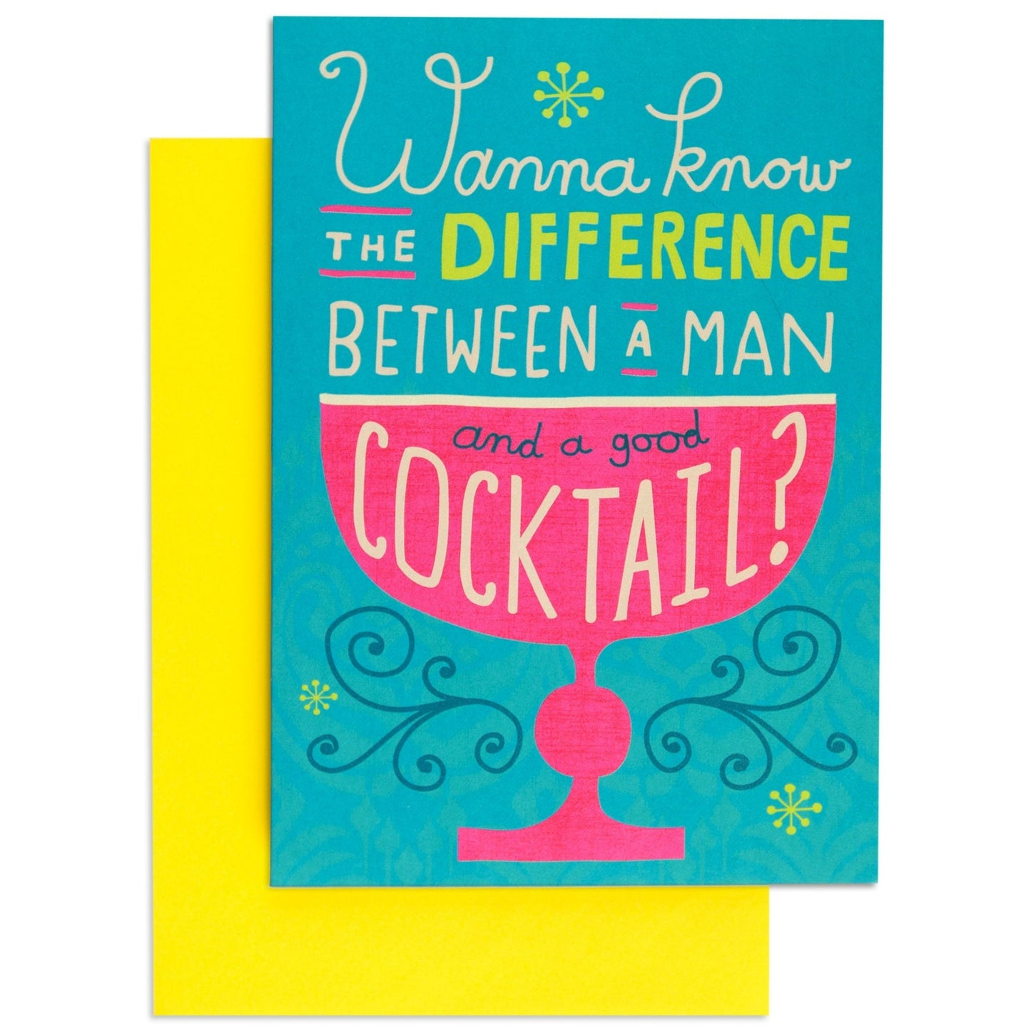 Man Vs Cocktail Hilarious Birthday Card