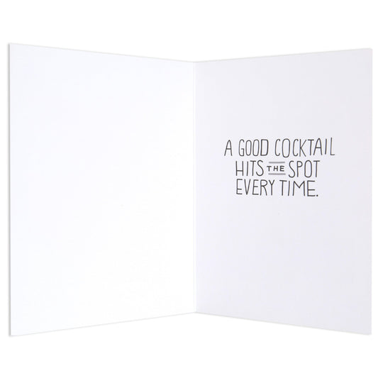 Man Vs Cocktail Hilarious Birthday Card