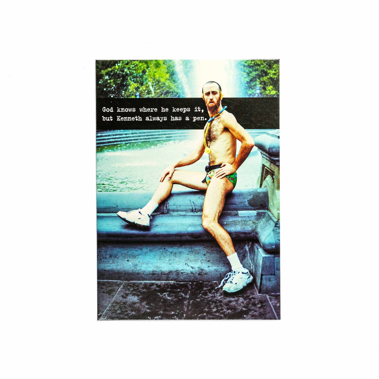 Kenneth And His Pen Hilarious Birthday Card