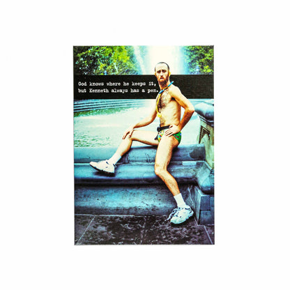 Kenneth And His Pen Hilarious Birthday Card