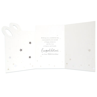 Elegant Gold 90th Birthday Card