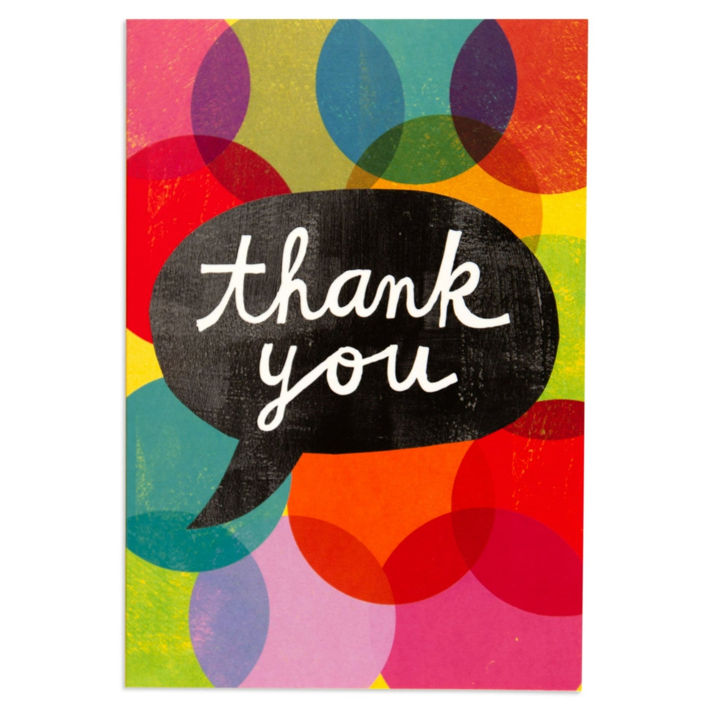 Cheerful Speech Bubble Thank You Card
