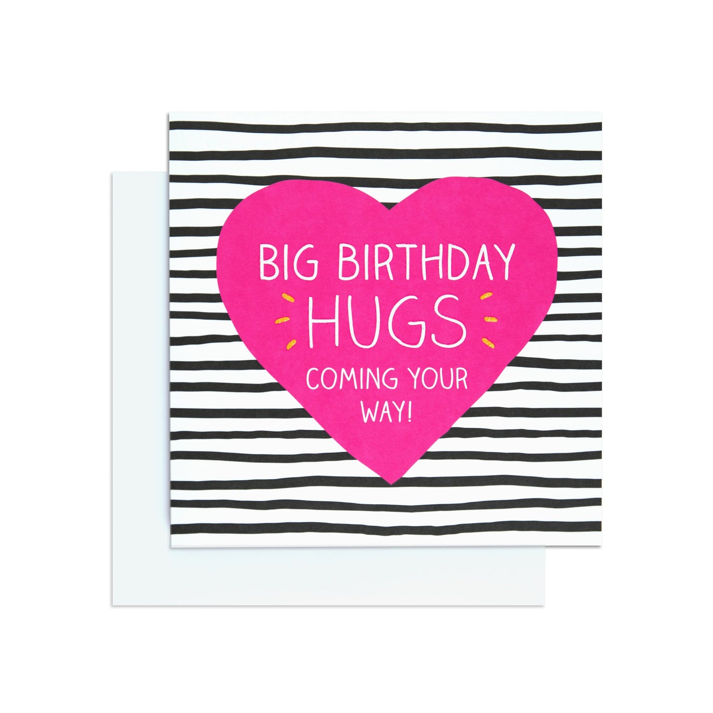 Birthday Hugs Colourful Birthday Card