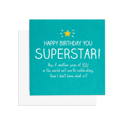 Superstar Cheerful Birthday Card