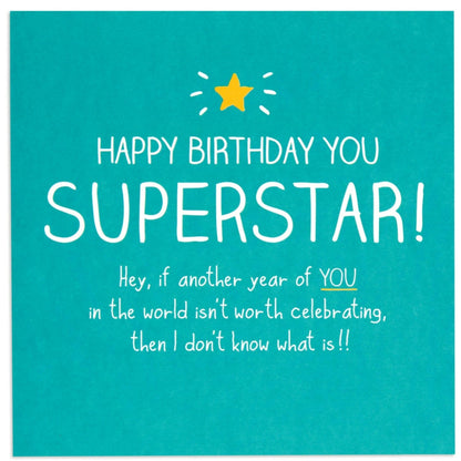 Superstar Cheerful Birthday Card