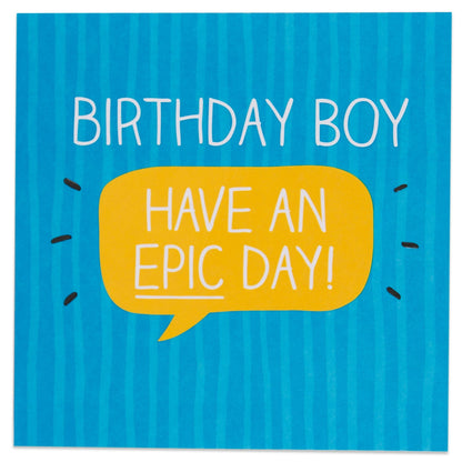 Epic Day Colourful Birthday Card for Boy