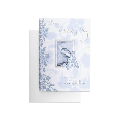 Gorgeous & Elegant Wedding Day Celebration Card