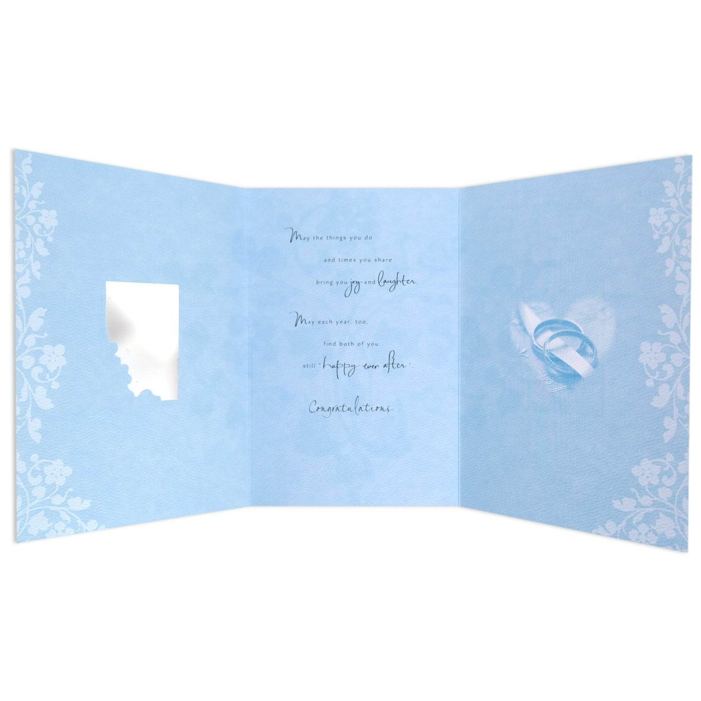 Gorgeous & Elegant Wedding Day Celebration Card