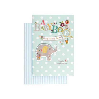 Lovely Baby Boy Welcome Congratulations Card