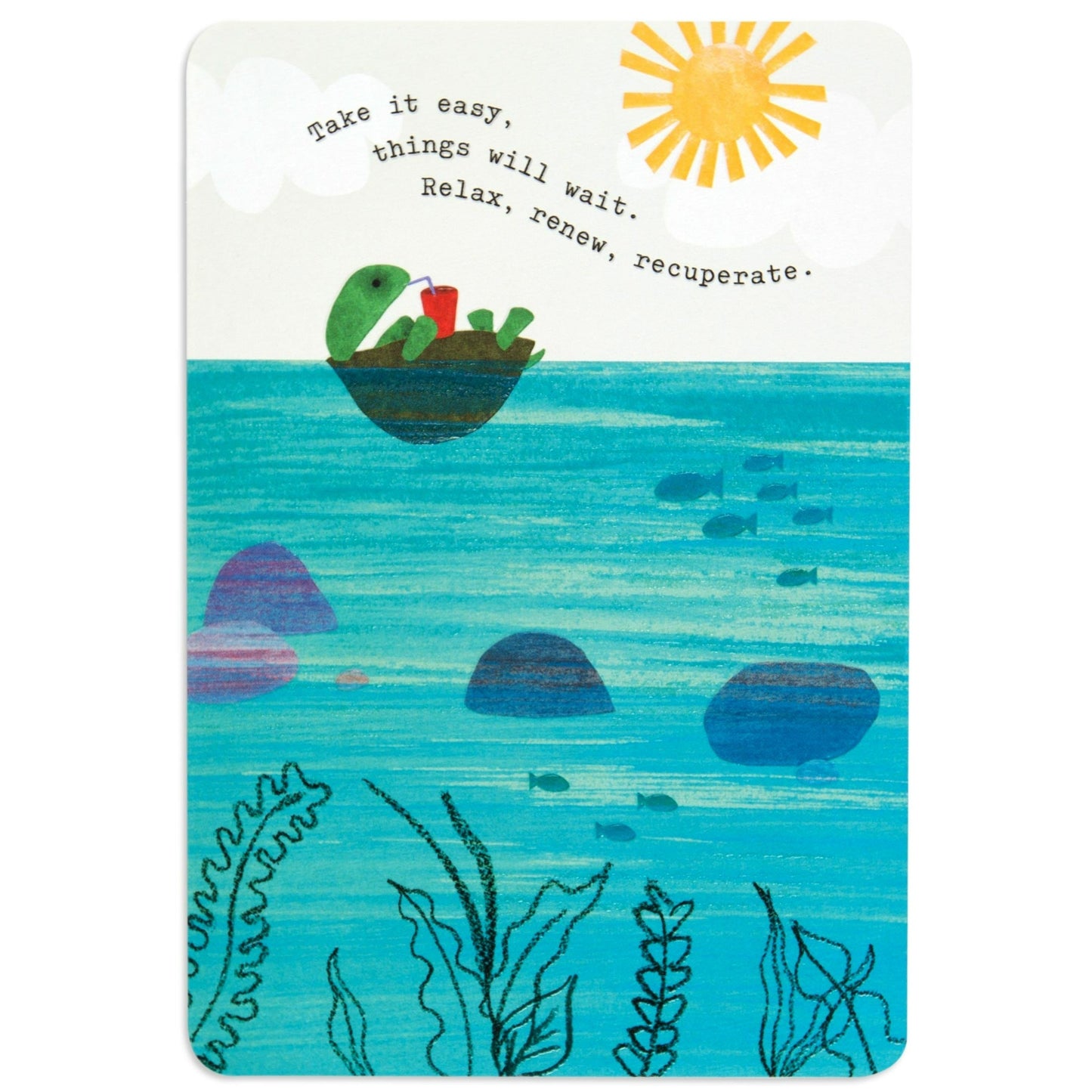 Kind & Sentimental Turtle Get Well Card