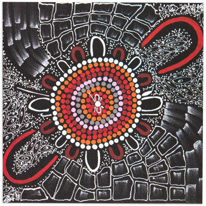 Indigenous Traditional Dots by Ed Nullen Blank Card