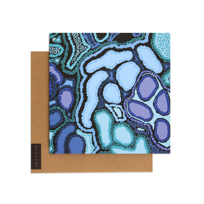 Reef From Above by Arkie The Label Blank Card