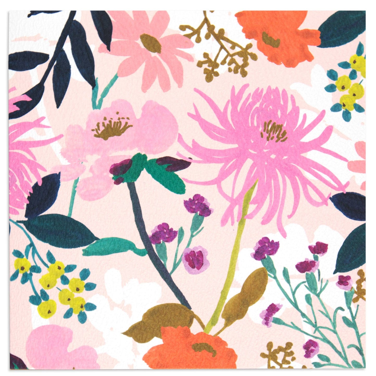 Bright Beautiful Floral Blank Card